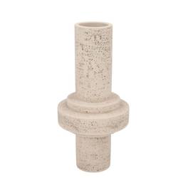 Beton Vase Tube weiss 16x16x32cm