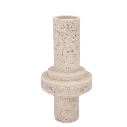 Beton Vase Tube weiss 16x16x32cm