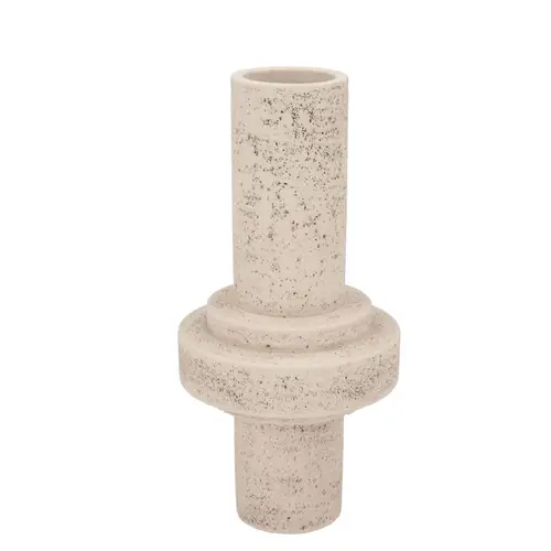 Beton Vase Tube weiss 16x16x32cm