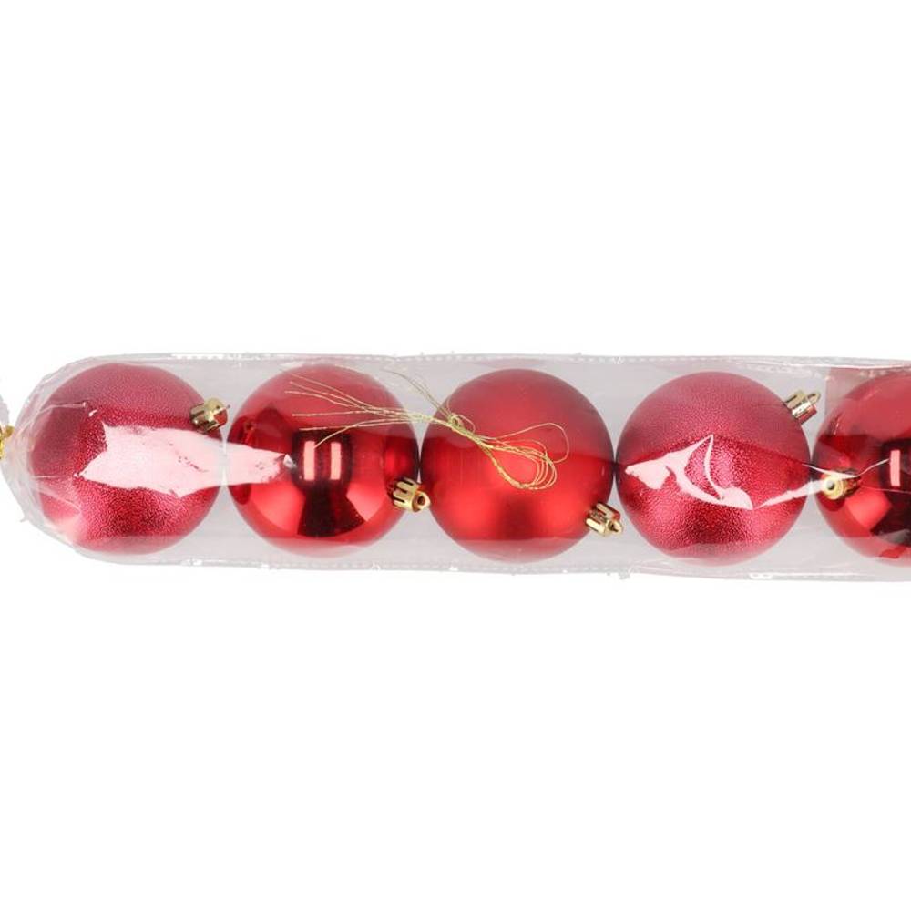Kugel Unzerbrechlich rot D08cm x5