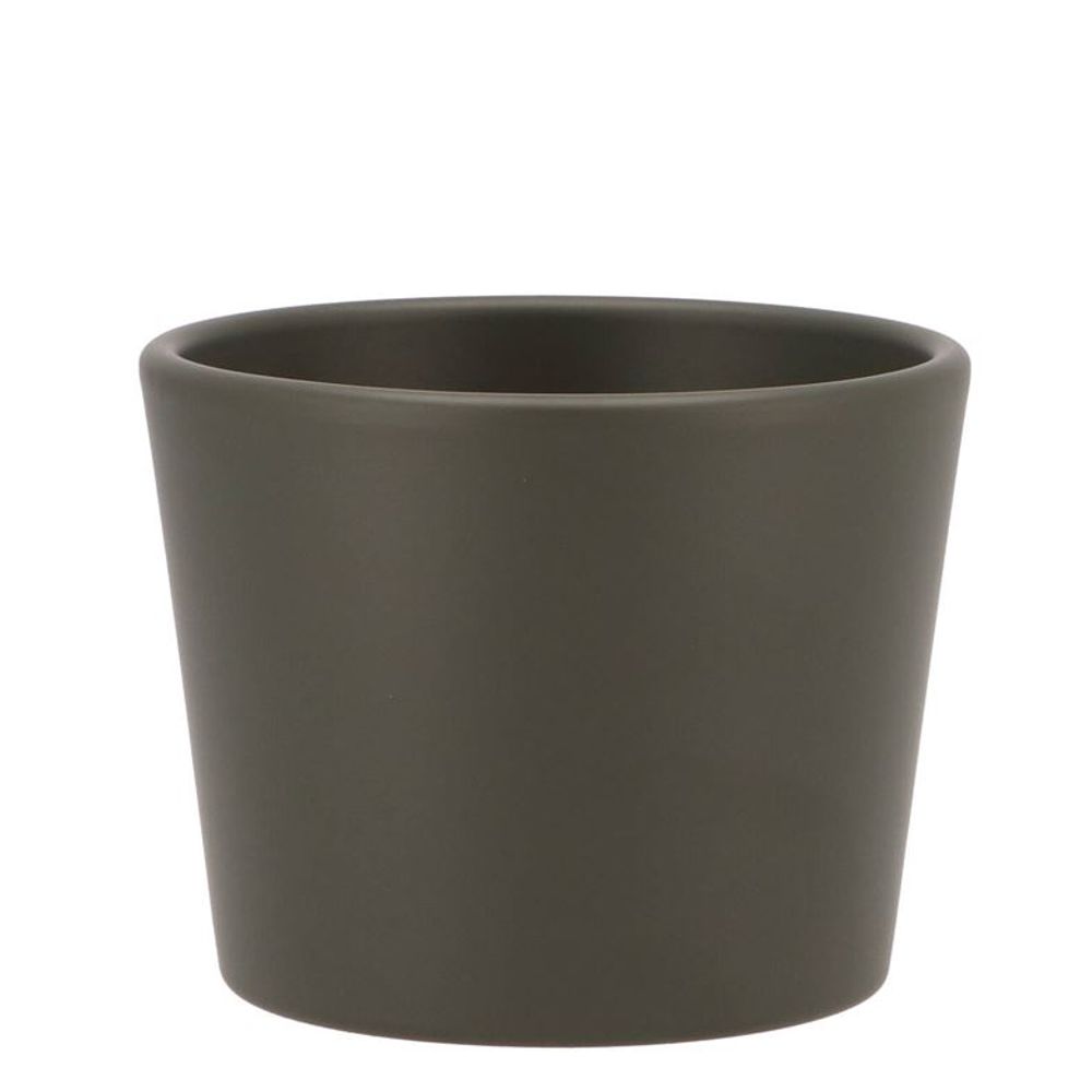 Keramik Orchidee Übertopf dunkel grün D11cm