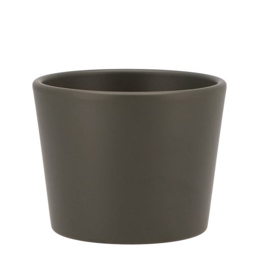 Keramik Orchidee Übertopf dunkel grün D11cm