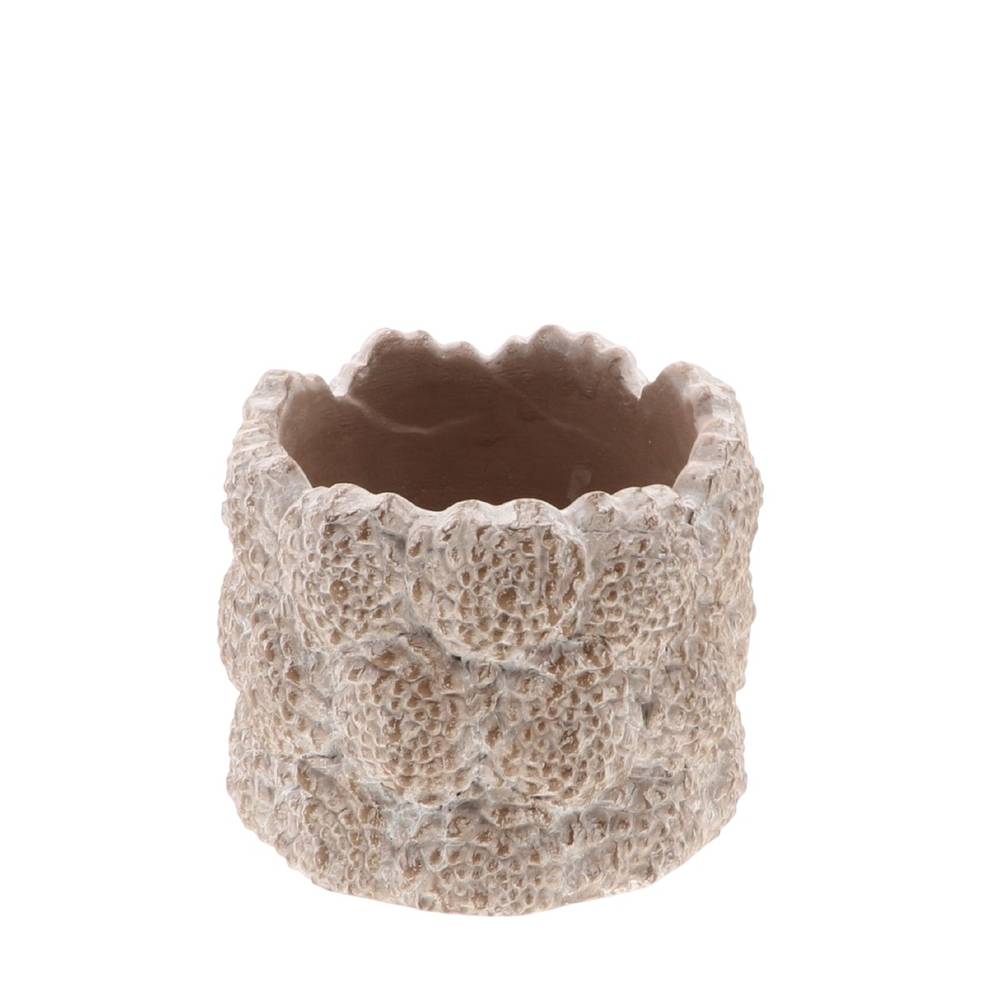 Keramik Übertopf Pavia braun D13cm H10cm