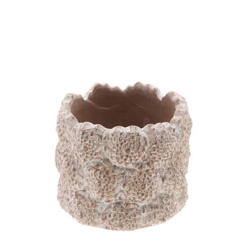 Keramik Übertopf Pavia braun D13cm H10cm