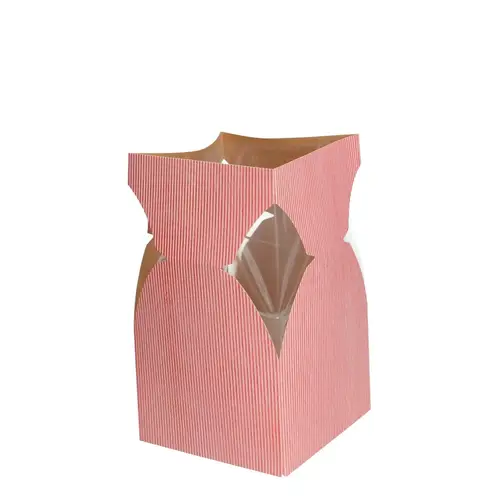Strausstasche BasicLine rosa D11.5cm H21cm