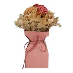 Strausstasche BasicLine rosa D11.5cm H21cm