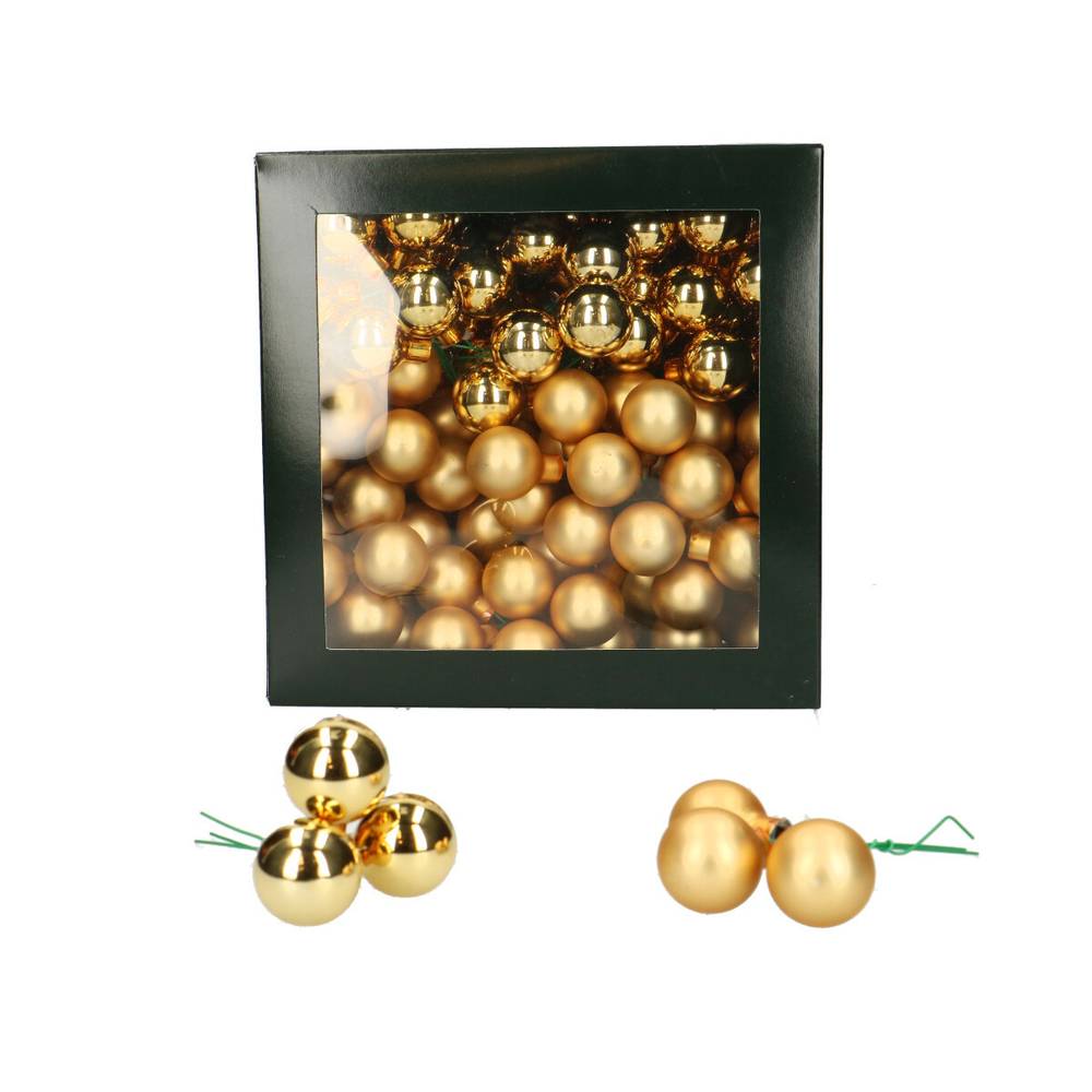 Kugel auf Draht gold mix D02.5cm x144