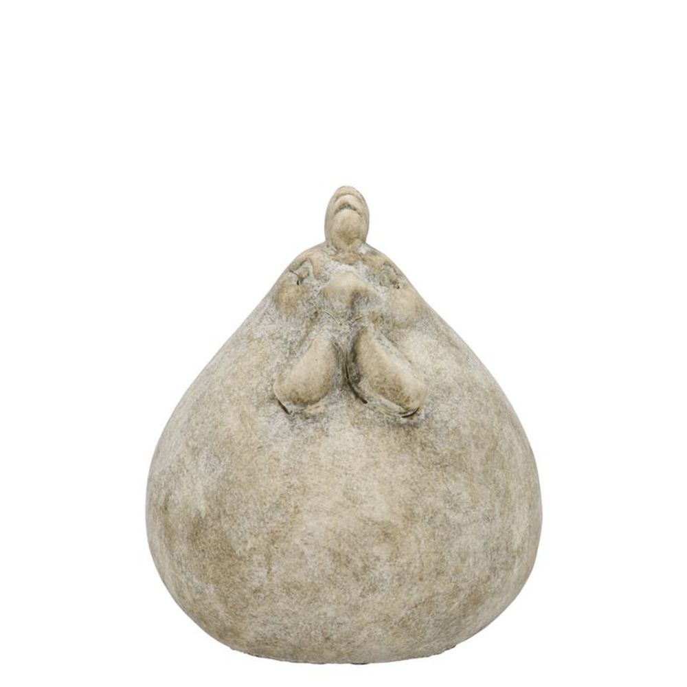 Beton Henne grau 07x07x09cm