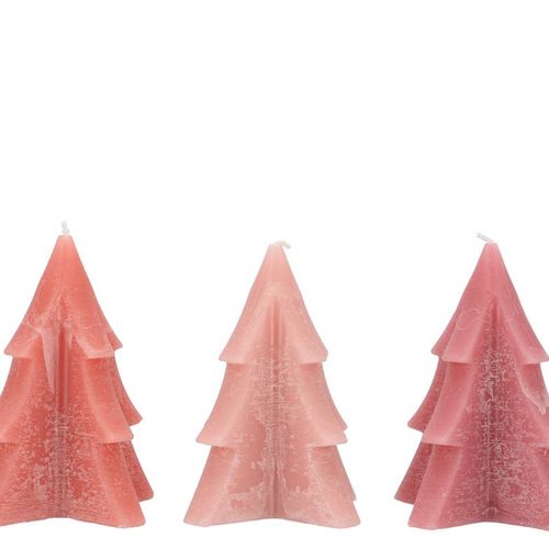 Kerze Weihnachtsbaum naturfabig mix 7x12cm
