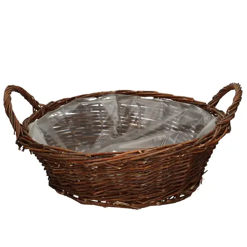 Korb Henkel Weide natur D45cm H13cm
