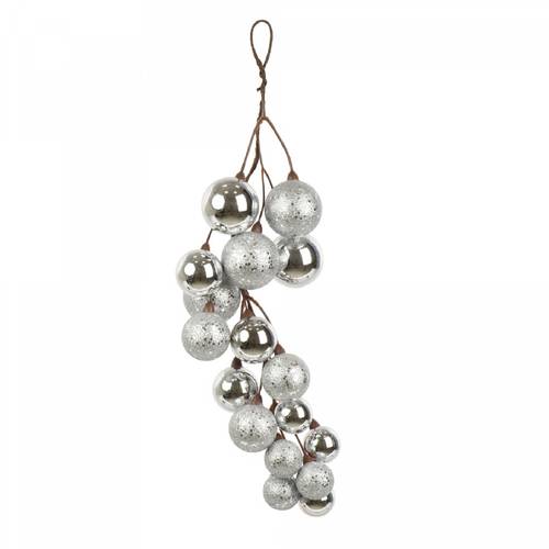 Hänger Kugeln silber L45cm 