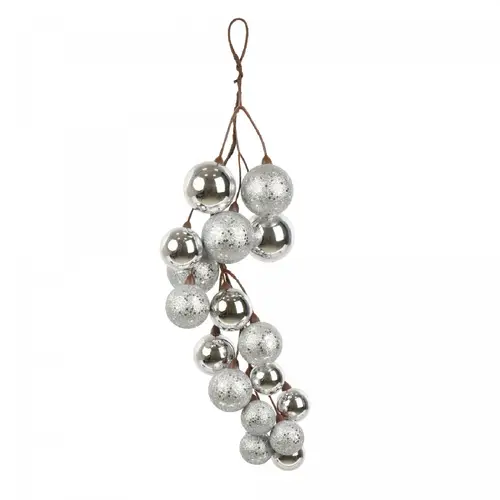 Hänger Kugeln silber L45cm 