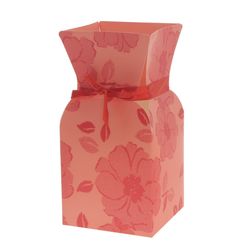 Strausstasche Vanity rot D13cm H26cm