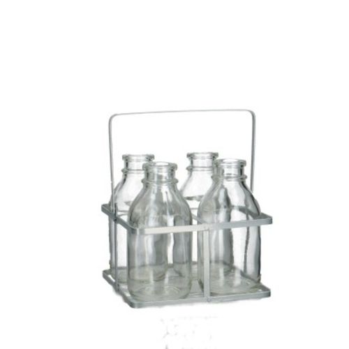 Glas Ständer 4 Flaschen D02cm H12cm