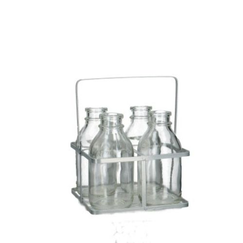 Glas Ständer 4 Flaschen D02cm H12cm