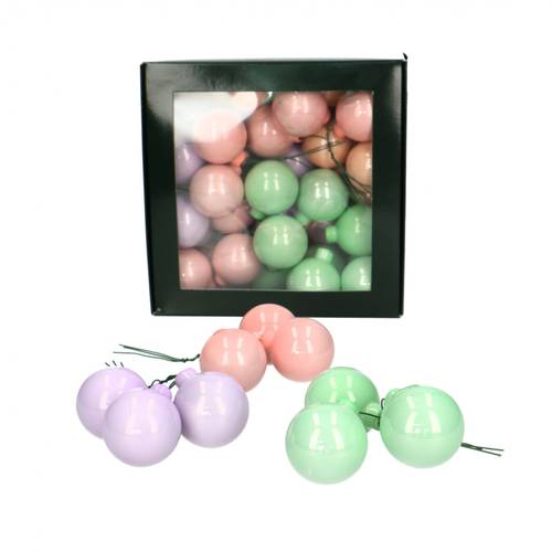 Kugel auf Draht pastel mix D04cm x36
