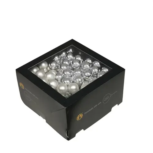 Kugel auf Draht silber mix D02.5cm x144
