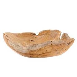 Teakholz Schale natur 50x40x12cm