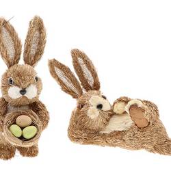 Osterhase Garten Charme natur mix 16x22cm