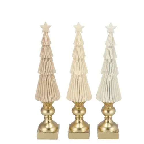 Deko Weihnachtsbaum Faby mix creme 06x06x30cm