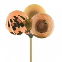 Kugel Trio auf Stab braun L50cm 04cm 