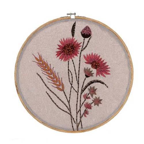 Hänger Blumen embroid mix D37cm