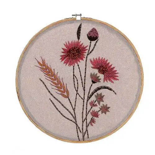 Hänger Blumen embroid mix D37cm