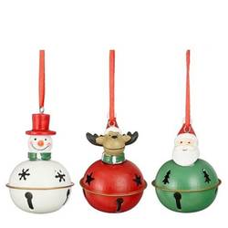 Hänger Glocke mix Weihnachten D05.5cm