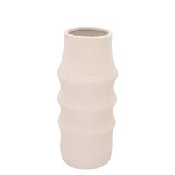 Keramik Vase Cascais weiss 15x15x35cm