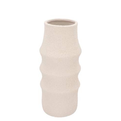 Keramik Vase Cascais weiss 15x15x35cm