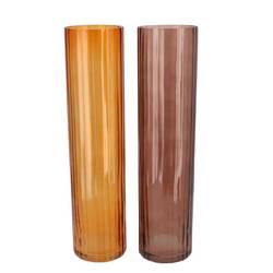 Glas Vase Marly mix braun 10x10x41cm