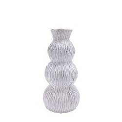 Keramik Vase Perivolia grau D13cm H25cm 