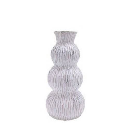 Keramik Vase Perivolia grau D13cm H25cm 
