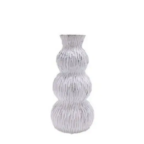 Keramik Vase Perivolia grau D13cm H25cm 