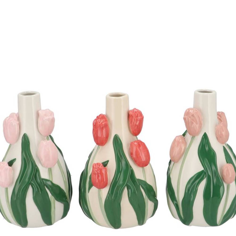 Keramik Vase mix Isa Summer 14x13x22cm