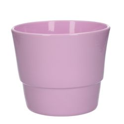 Keramik Übertopf Basic rosa D16cm H14cm
