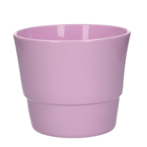 Keramik Übertopf Basic rosa D16cm H14cm