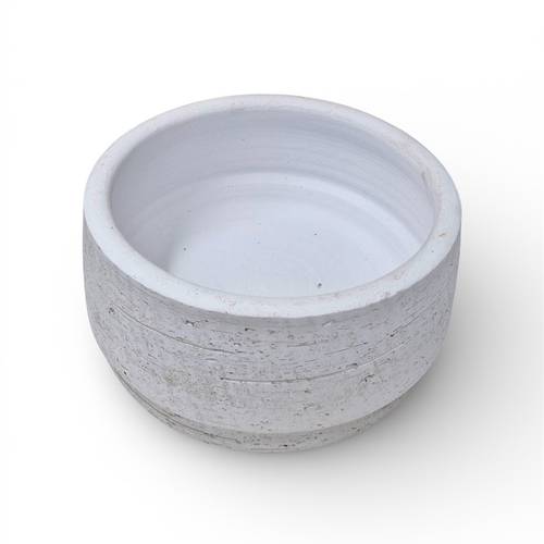 Keramik Schale Madrid weiss D24cm H09cm