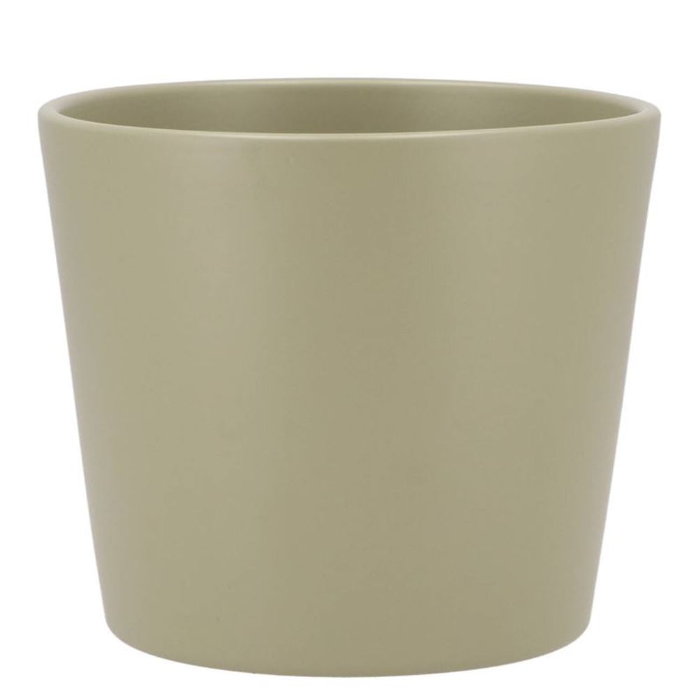 Keramik Orchidee Übertopf pistacheD15cm