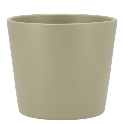 Keramik Orchidee Übertopf pistacheD15cm