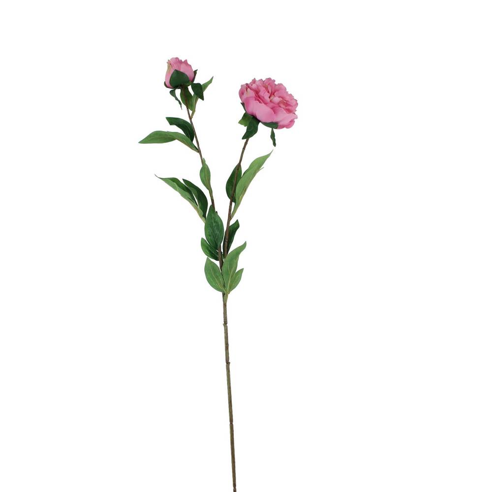 Seiden Pfingstrose dunkel rosa L87cm