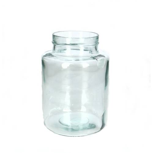 Glas Vase Milchkübel D9.5/14.5cm H20cm