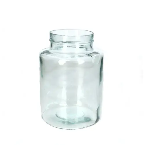 Glas Vase Milchkübel D9.5/14.5cm H20cm