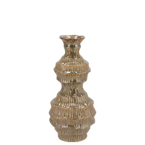 Keramik Vase Loui sand 10x10x17cm