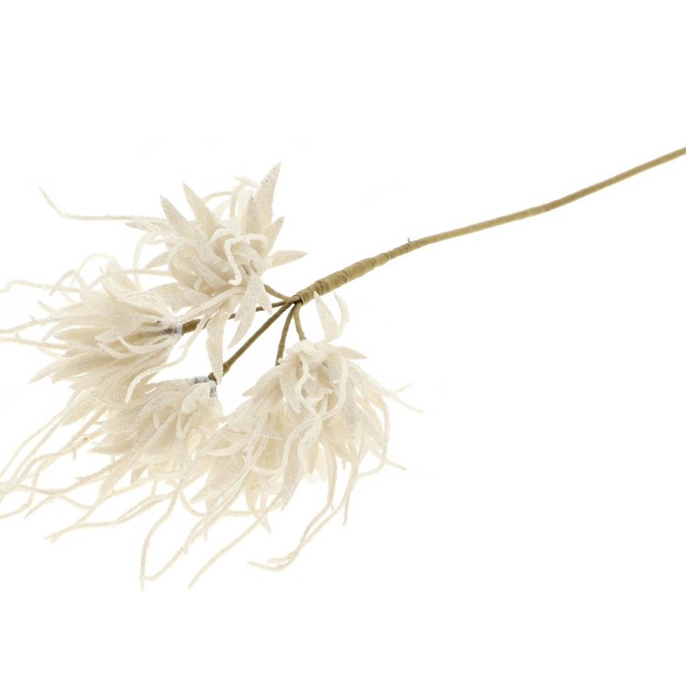 Spinnen-Nelke auf stab weiss L55cm D10cm