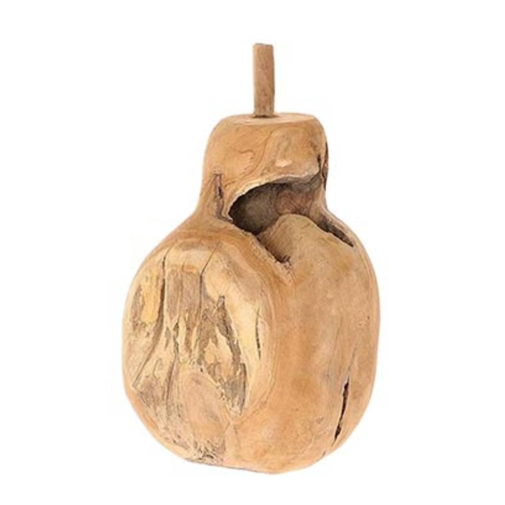 Teakholz Birne natur D25cm H40cm