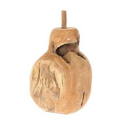 Teakholz Birne natur D25cm H40cm