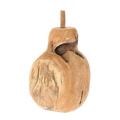 Teakholz Birne natur D25cm H40cm