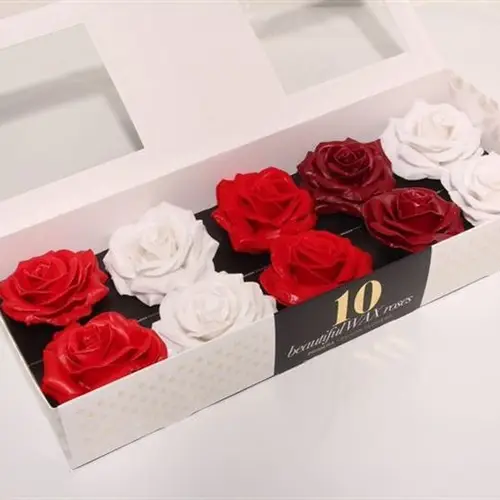 Seiden Wachs Rose mix Weihnacht D12cm (075) Classic