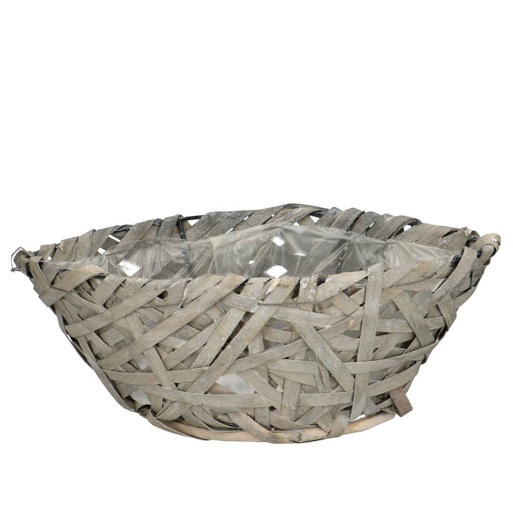 Korb Boot grau 30x14x11cm